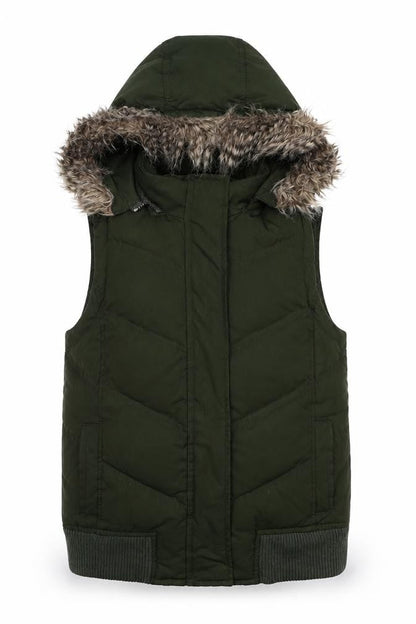 Womens UK Size XS Gap Green Parka Coat