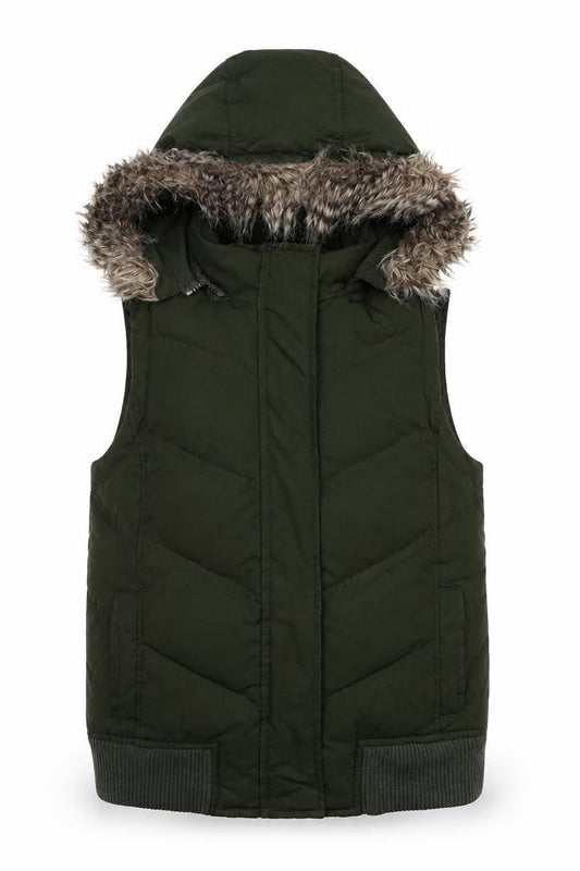 Womens UK Size XS Gap Green Parka Coat