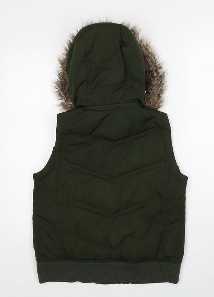 Womens UK Size XS Gap Green Parka Coat