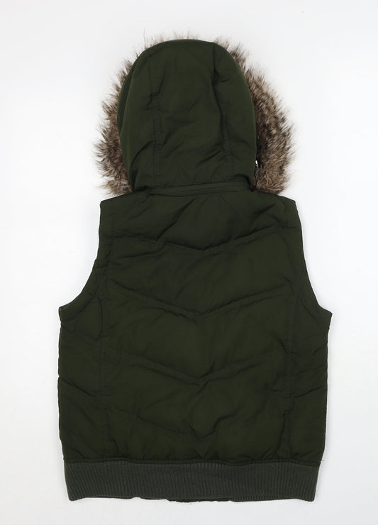 Womens UK Size XS Gap Green Parka Coat