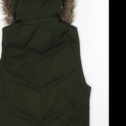 Womens UK Size XS Gap Green Parka Coat