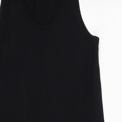 Miss Captain Womens Multicoloured Geometric Viscose Tank Dress Size 10 Round Neck Pullover