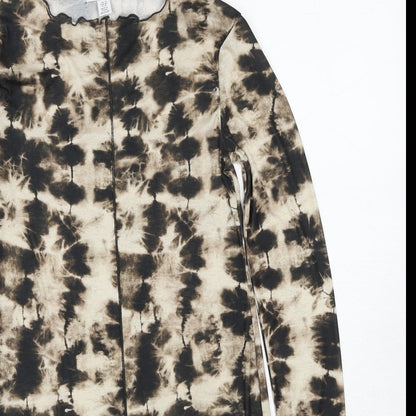 Topshop Womens Multicoloured Tie Dye Polyester A-Line Size 12 Round Neck Pullover