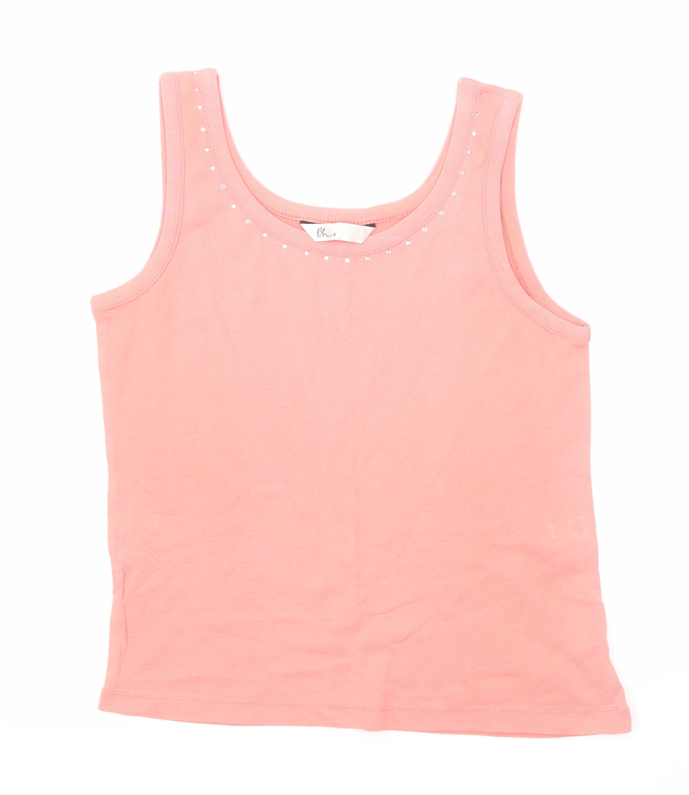 Womens UK Size 14 BHS Pink Basic Tank