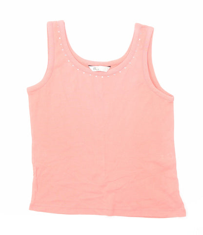 Womens UK Size 14 BHS Pink Basic Tank