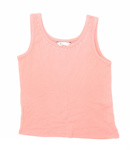 Womens UK Size 14 BHS Pink Basic Tank
