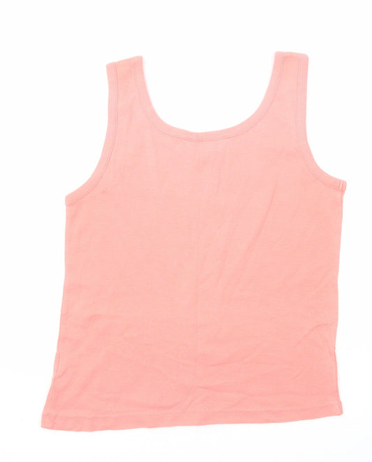 Womens UK Size 14 BHS Pink Basic Tank