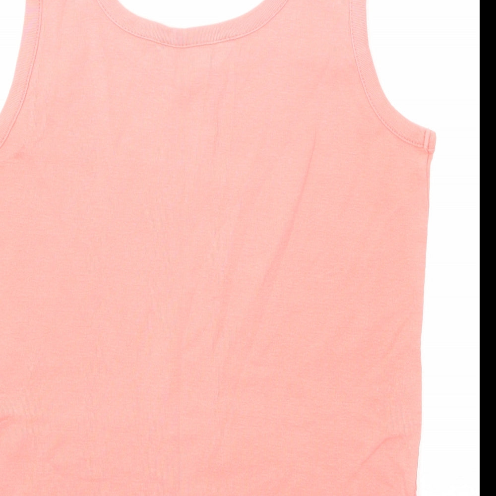 Womens UK Size 14 BHS Pink Basic Tank