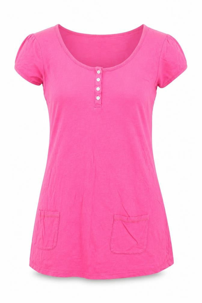 Womens UK Size 12 Monsoon Pink Basic T-Shirt