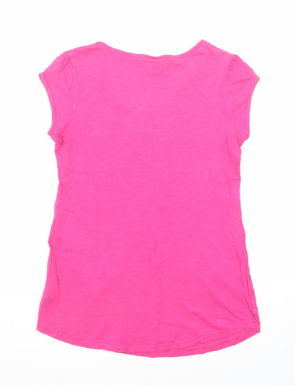 Womens UK Size 12 Monsoon Pink Basic T-Shirt