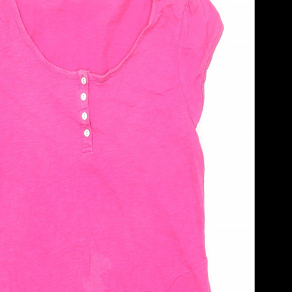 Womens UK Size 12 Monsoon Pink Basic T-Shirt