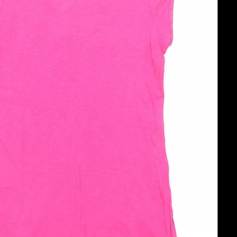 Womens UK Size 12 Monsoon Pink Basic T-Shirt
