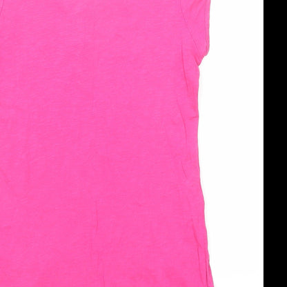 Womens UK Size 12 Monsoon Pink Basic T-Shirt