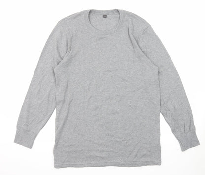 Mens UK Size L Marks and Spencer Grey Pullover Sweatshirt