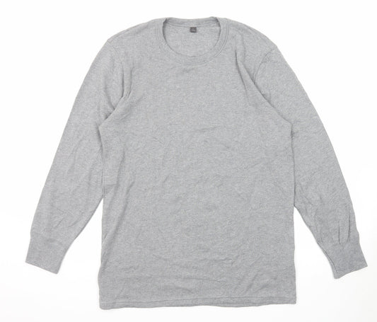 Mens UK Size L Marks and Spencer Grey Pullover Sweatshirt