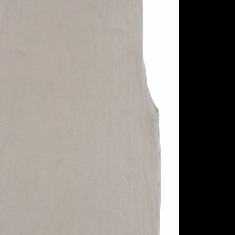 H&M Womens Brown Cotton A-Line Size S Round Neck Pullover
