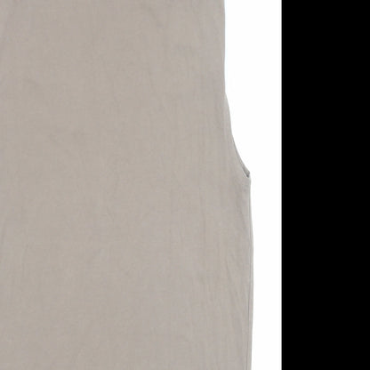 H&M Womens Brown Cotton A-Line Size S Round Neck Pullover