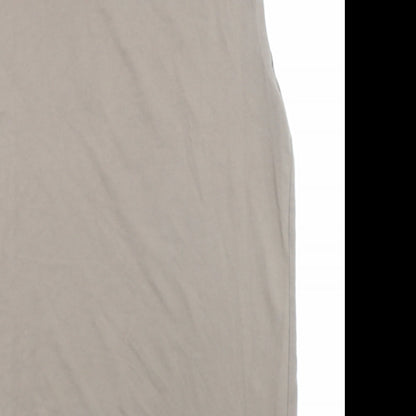 H&M Womens Brown Cotton A-Line Size S Round Neck Pullover