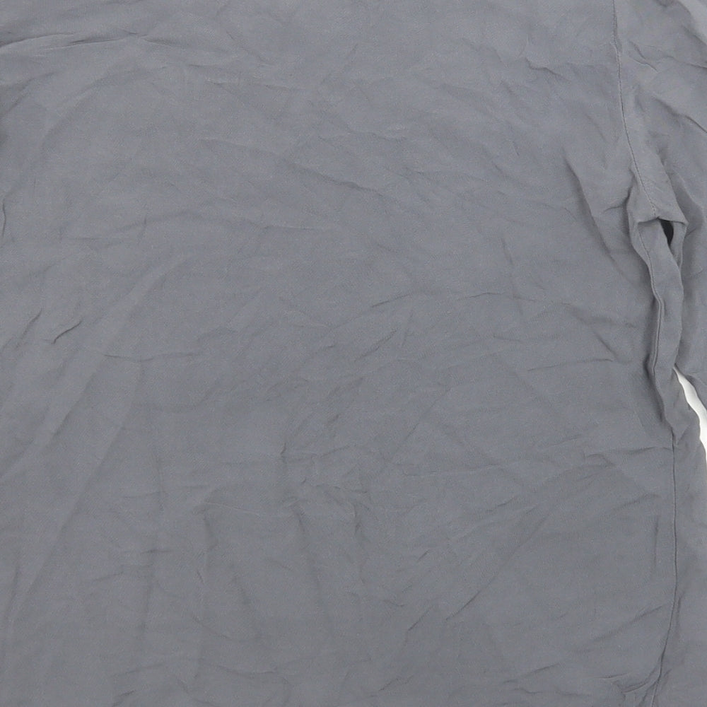 Womens UK Size S VERO MODA Grey Basic Blouse