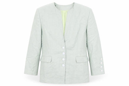 Rio Womens Green Viscose Jacket Suit Jacket Size 12