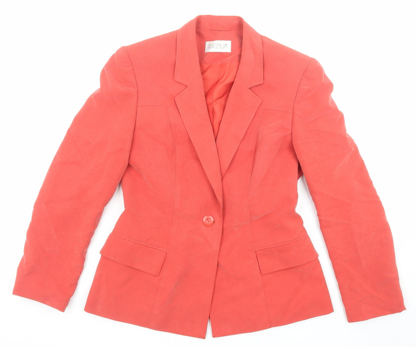 Womens UK Size 10 Platinum Red Jacket