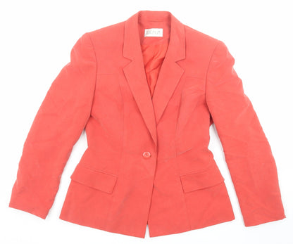 Womens UK Size 10 Platinum Red Jacket