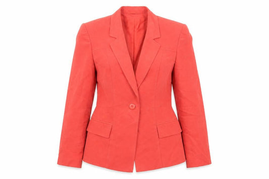 Womens UK Size 10 Platinum Red Jacket