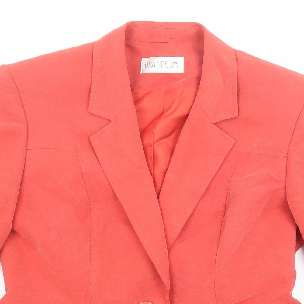 Womens UK Size 10 Platinum Red Jacket