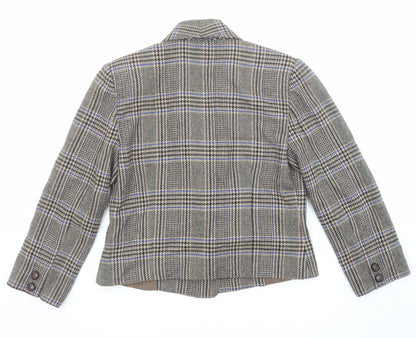 Womens UK Size 14 Gallery Multicoloured Pea Coat