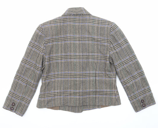 Womens UK Size 14 Gallery Multicoloured Pea Coat