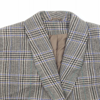 Womens UK Size 14 Gallery Multicoloured Pea Coat
