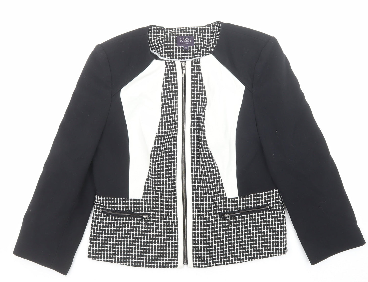 Womens UK Size 10 Marks and Spencer Black Jacket