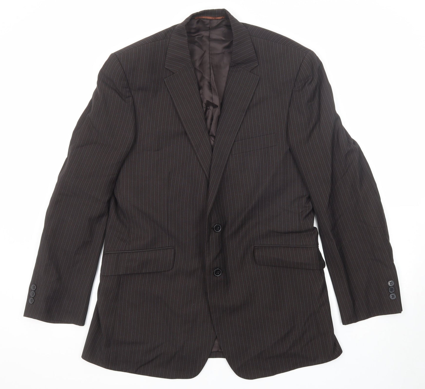 Mens UK Size 40 Burton Regular Brown Suit Jacket
