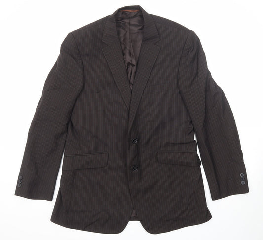 Mens UK Size 40 Burton Regular Brown Suit Jacket