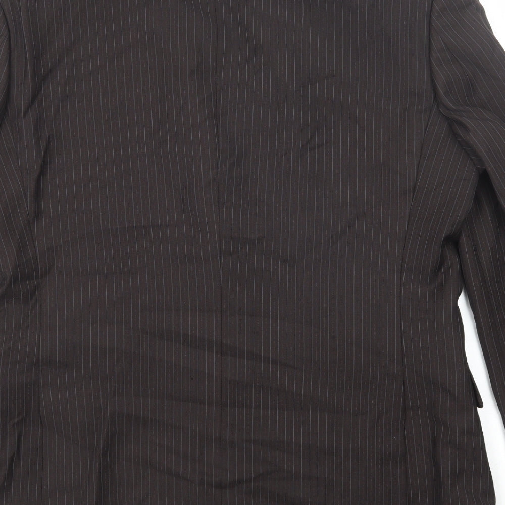 Mens UK Size 40 Burton Regular Brown Suit Jacket