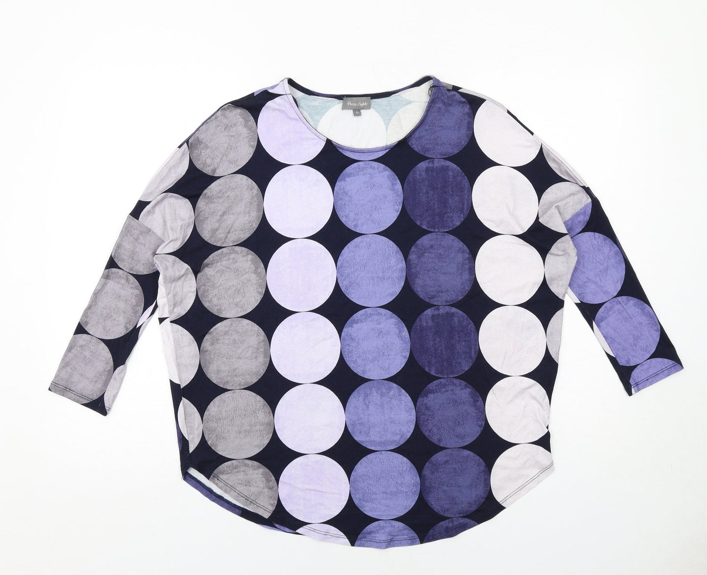 Womens UK Size 10 Phase Eight Blue Basic Blouse