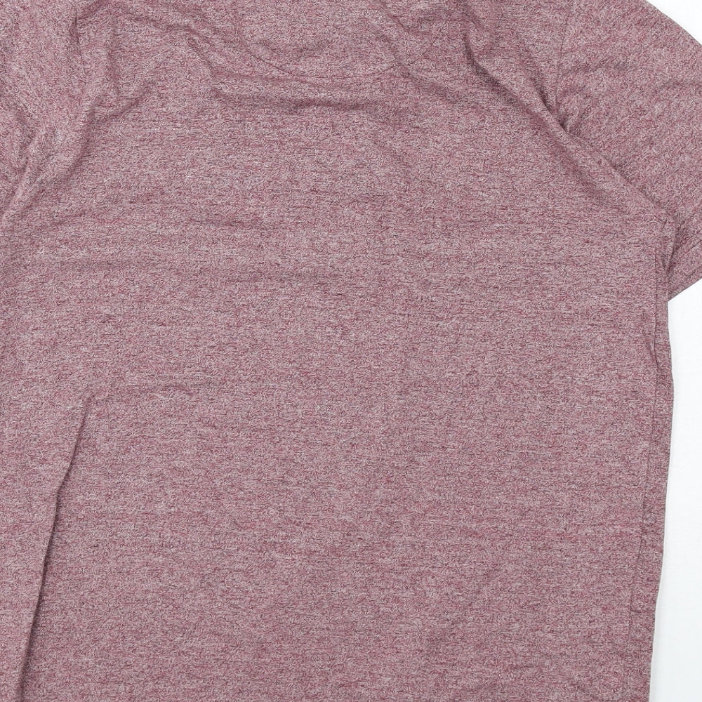 Twisted Soul Mens Red Cotton Polo Size S Collared Button