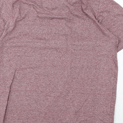 Twisted Soul Mens Red Cotton Polo Size S Collared Button