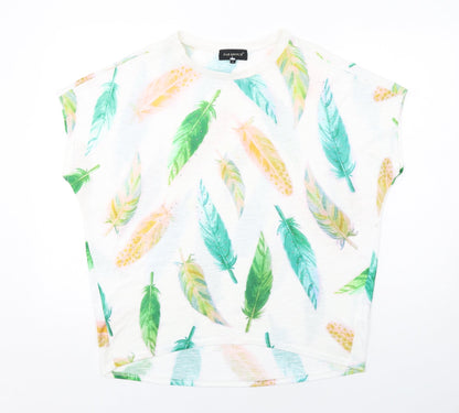 Womens UK Size M Paramour Multicoloured Basic T-Shirt