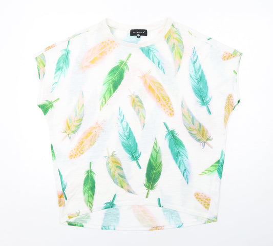 Womens UK Size M Paramour Multicoloured Basic T-Shirt