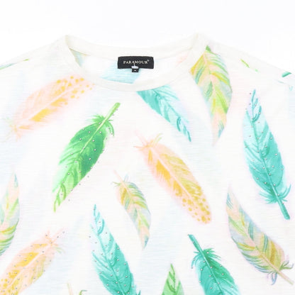 Womens UK Size M Paramour Multicoloured Basic T-Shirt