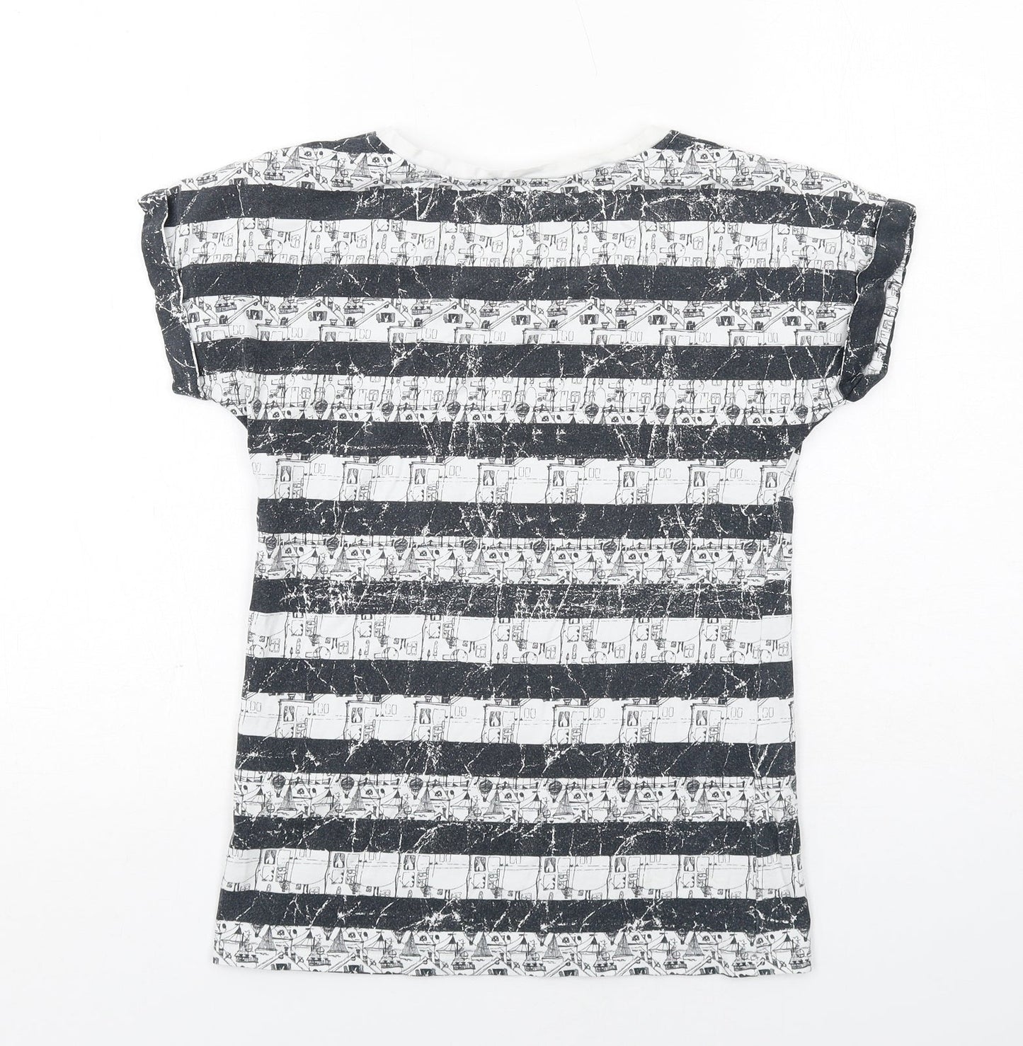 Womens UK Size 6 Marks and Spencer Black Basic T-Shirt