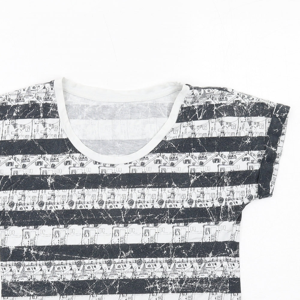 Womens UK Size 6 Marks and Spencer Black Basic T-Shirt