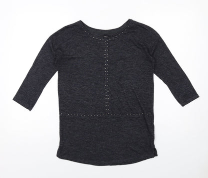 Womens UK Size 8 NEXT Grey Basic T-Shirt