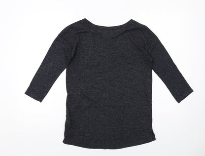 Womens UK Size 8 NEXT Grey Basic T-Shirt