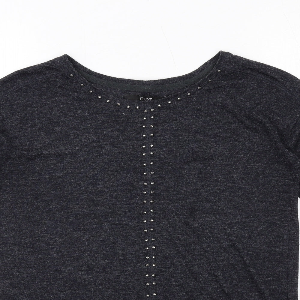 Womens UK Size 8 NEXT Grey Basic T-Shirt