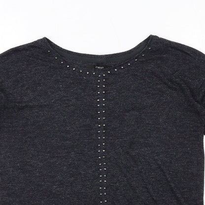 Womens UK Size 8 NEXT Grey Basic T-Shirt