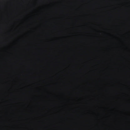 Zara Womens Black Viscose Basic Blouse Size M V-Neck