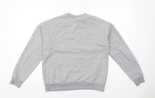 Womens UK Size 2XS Disney Grey Pullover Sweatshirt