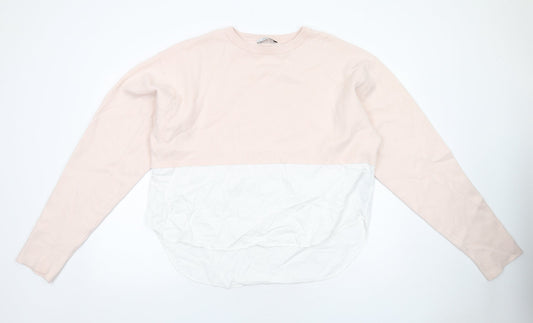 Womens UK Size S Zara Pink Pullover Jumper